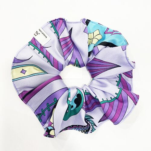 Lavender Paisley "Mega" Hair Scrunchie