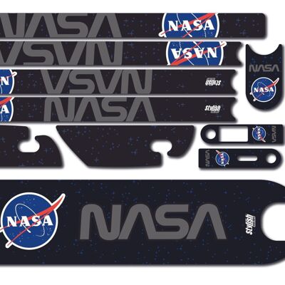 Stylish Scooters | Skin for Xiaomi m365 NASA - Complete Skin Kit with Non-slip base Pro