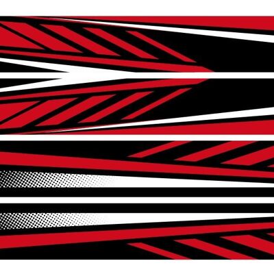 Skin for Xiaomi m365 Sport Red - Partial Reflective 4 pieces