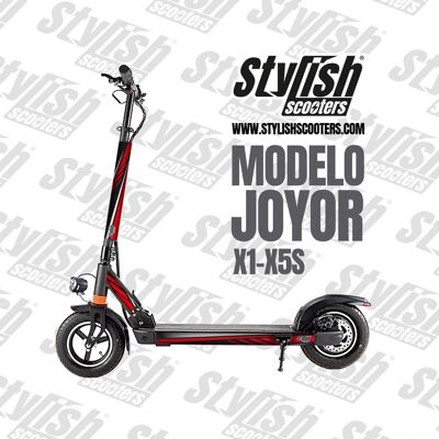 Vinyle pour scooter électrique Joyor X1 - X5S - Sport Rouge