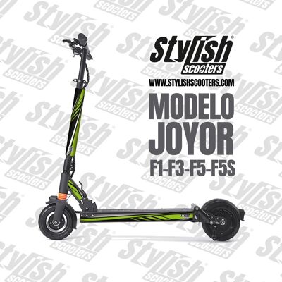 Vinyl for electric scooter Joyor F1-F3-F5-F5S - Sport Green