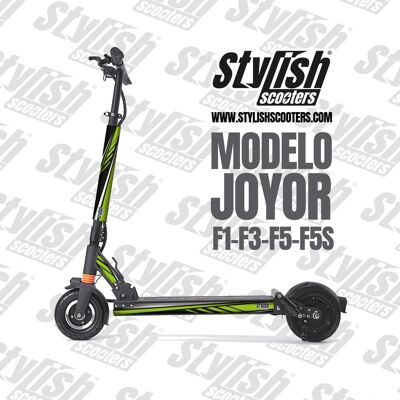 Vinilo para patienete eléctrico Joyor  F1-F3-F5-F5S - Sport Green