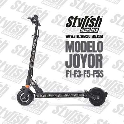 Vinilo para patienete eléctrico Joyor  F1-F3-F5-F5S - Black Camo