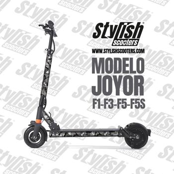 Vinyle pour scooter électrique Joyor F1-F3-F5-F5S - Noir Camo