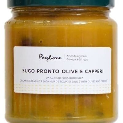 Gelbe Tomatensauce Kapern Oliven - Bio