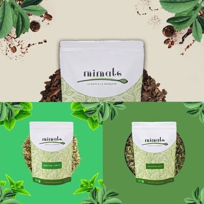 Confezione INTENSA di Maté - 1x500g di Original Organic, Menta Verde e Tostato