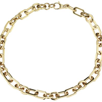 Traveller Necklace Stainless Steel gold plated - 50 cm -180914