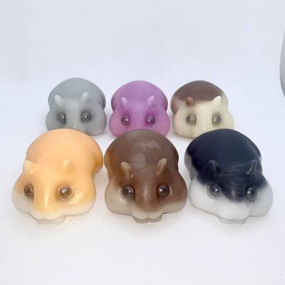 Fondant de cire de hamster, en forme, végétalien et sans cruauté, parfumé