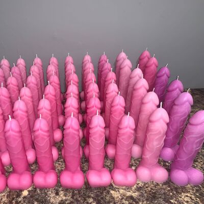 Unscented medium penis candle (Vegan)