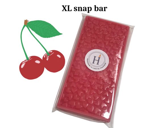 XL wax melt snap bar, vegan. heart pattern