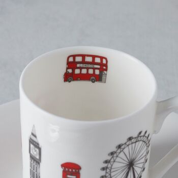 London Skyline - Coffret de 2 tasses à expresso et soucoupes 3