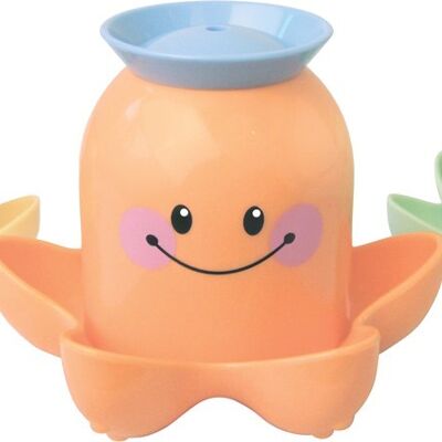 Tolo Jouets de bain pour bébé Tasses empilables Octopus Couleur pastel - 3 pièces