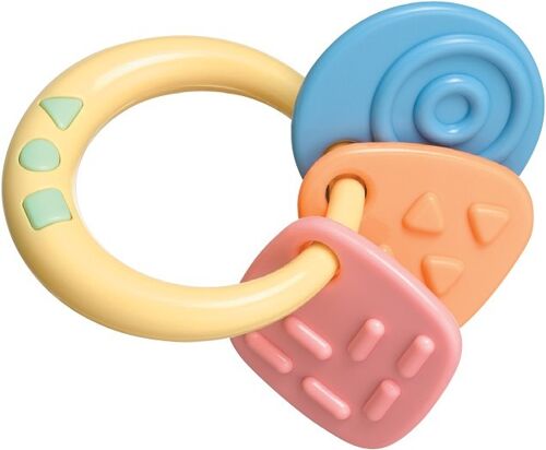 Tolo Baby Teether & Rattle in 1 - Pastel Color