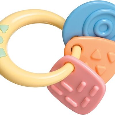 Tolo Baby Teether & Rattle in 1 - Pastel Color