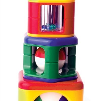 Torre impilabile giocattolo per attività Tolo Classic - 4 pezzi