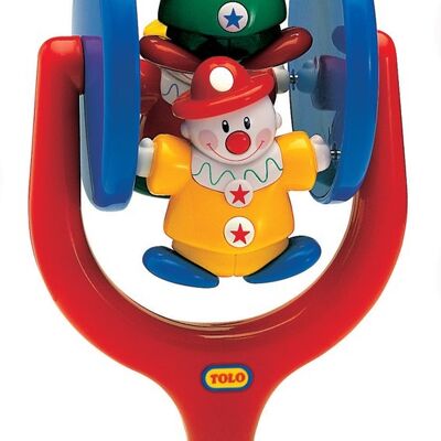 Tolo Classic Table Toy with Suction Cup - Spinning Clowns