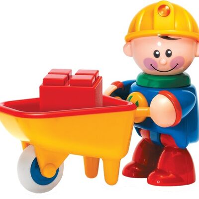Tolo First Friends Play Figure - Construction Worker with Wheelbarrow