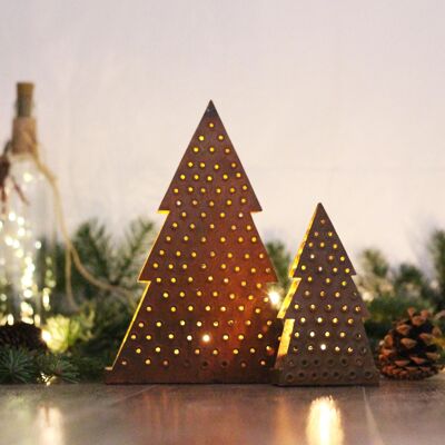 Teelichthalter Tannenbaum 25cm - Weihnachtsdeko