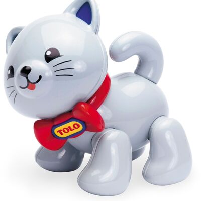 Tolo First Friends Toy Animal Cat - Gray