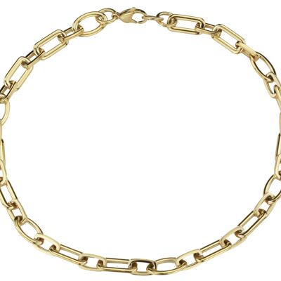 Traveller Necklace Stainless Steel gold plated - 47cm - 180977