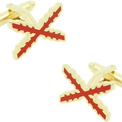 Gemelos Aspas de Borgoña Cufflinks