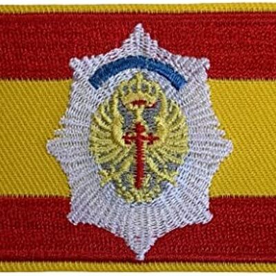 Parche Bandera de España del cuerpo De Policía Militar 8x5cm