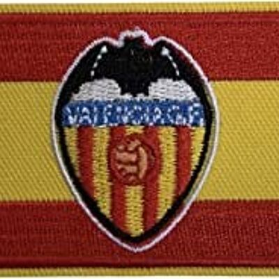 Parche Bandera de España Escudo Valencia Futbol Club 8x5 cm