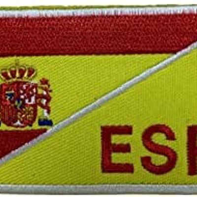 Parche Bandera de España ESP Hook and loop 9 x5,5 cm