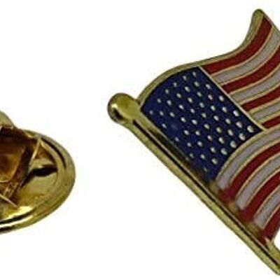 Pin de Solapa Bandera Mastil USA 16x15mm