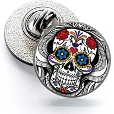 Pin de Solapa Magglass Calavera Catrina Nº7 16mm