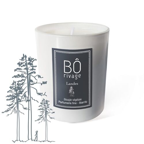 "Landes" Bougie parfumée végétale 160g