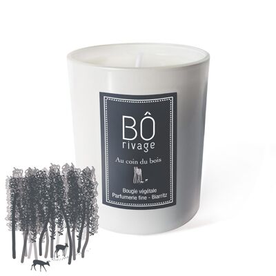 "Coin du bois" Vegetable scented candle 160g