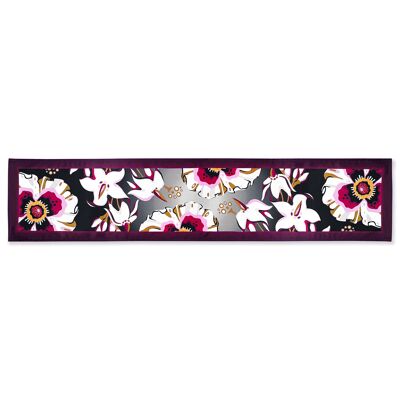 Organic Cotton Table Runner - Deadly Bloom 'Drama'