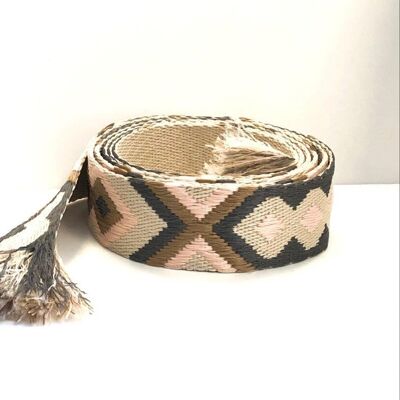 Cotton woven belt pastel S/M