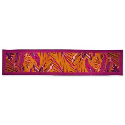 Organic Cotton Table Runner - Tropicana 'Flame'