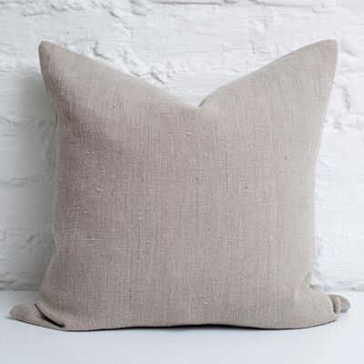 Natural linen pillow cover - 40x40cm (16x16 inches)