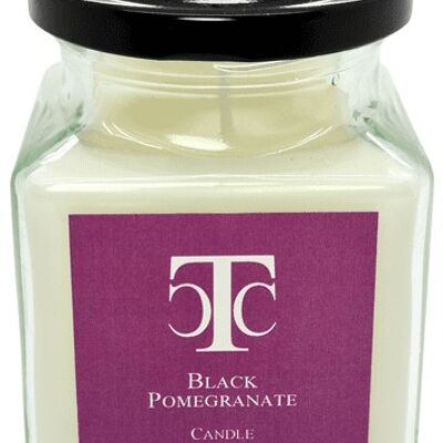 Black Pomegranate Scented Candle Jar 40 hour