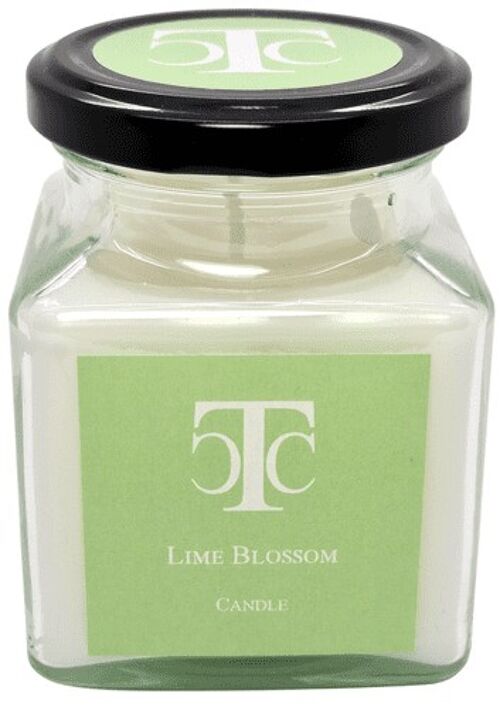 Lime Blossom Scented Candle Jar 40 hour
