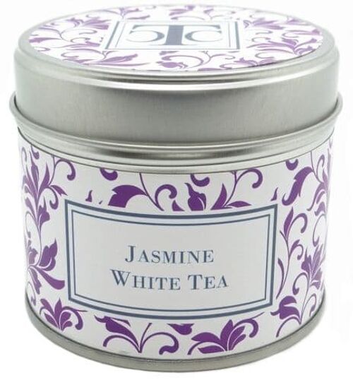 Jasmine White Tea Scented Candle Tin 35 hour