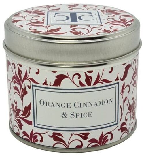 Orange Cinnamon Spices Scented Candle Tin 35 hour