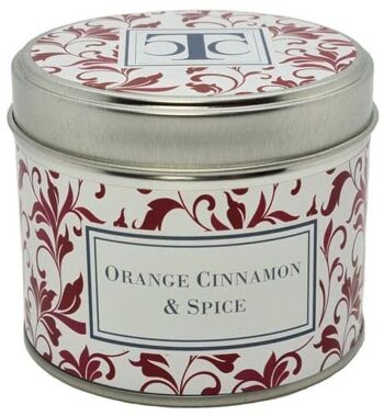 Bougie Parfumée Orange Cannelle Épices Boîte 35 heures 1