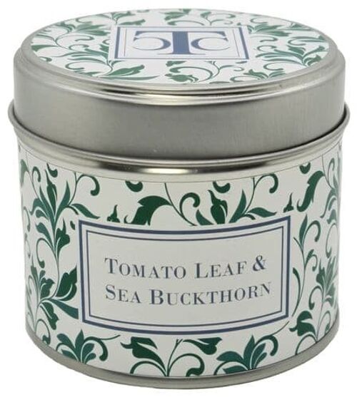 Tomato Leaf & Sea Buckthorn Scented Candle Tin 35 hour