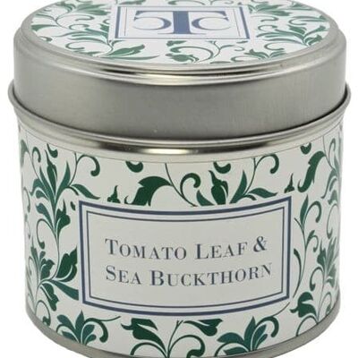 Tomato Leaf & Sea Buckthorn Scented Candle Tin 35 hour