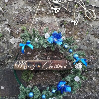 Christmas Wreath Blue