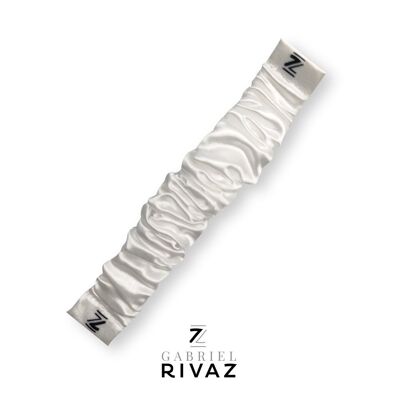 BRACCIALE CHOUCHOU IN SETA BIANCO NEVE