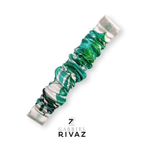 BRACELET CHOUCHOU GREEN SUMMER EN SOIE