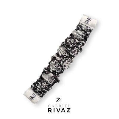 GRAY PYTHON SILK BRACELET