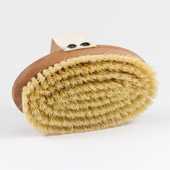 100% Vegan Dry Brush / Brosse de bain – Bois de hêtre 4