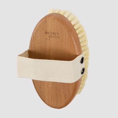 Cepillo Seco / Cepillo de Baño 100% Vegano – Madera de Haya