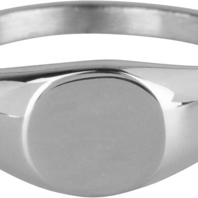 R977 Signet ring petite round stem